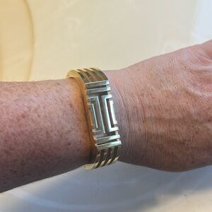 Tory Burch Fitbit Gold Tone Hinged Bangle Bracelet